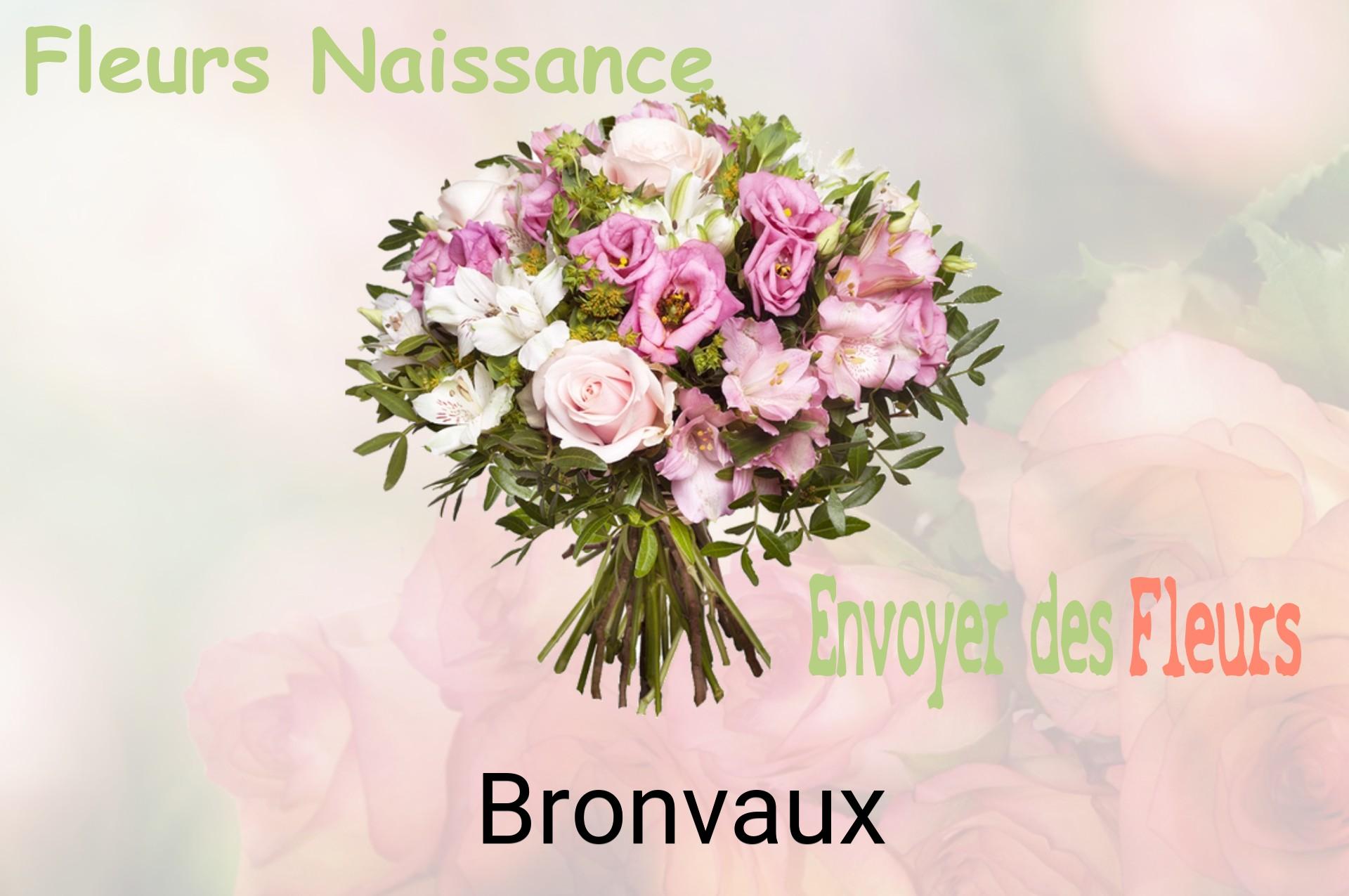 Bouquet de fleurs de naissance livré à Bronvaux