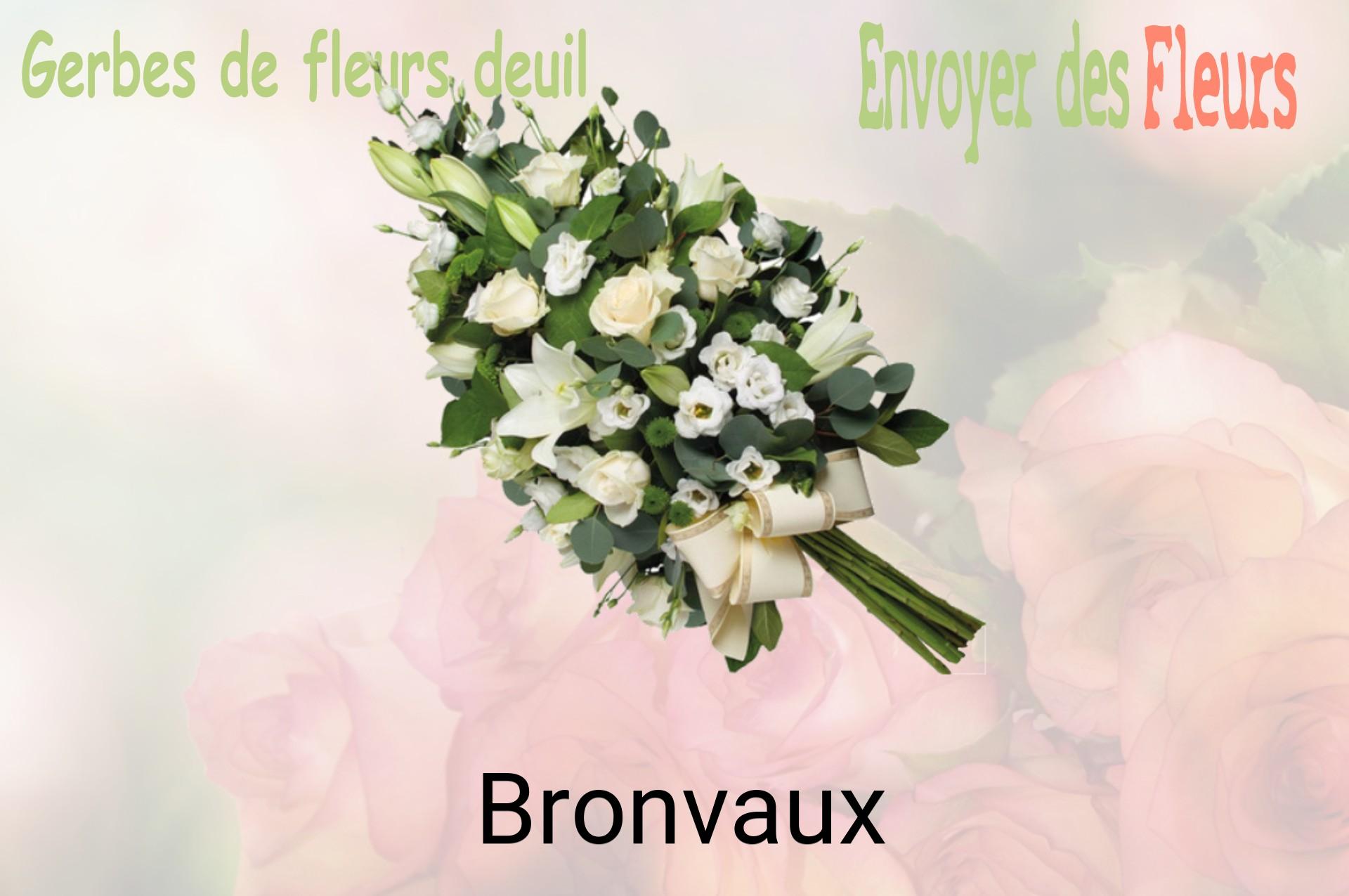 Gerbe de fleurs de deuil livrée à Bronvaux